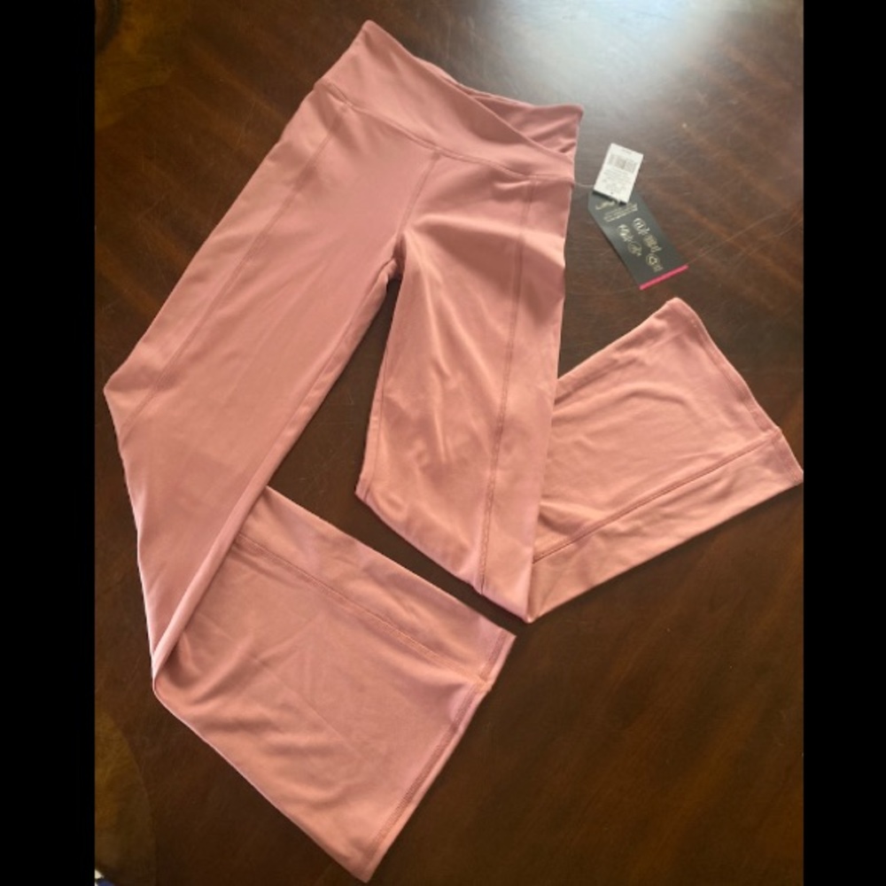 High-Waist Mauve Flare Leggings for Women